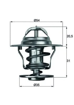 MAHLE TX 13 71D Termostat NNE121113 uygun fiyat hızlı kargo