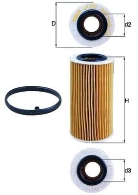 MAHLE OX 370D1 Yağ Filtresi 30757730 uygun fiyat hızlı kargo
