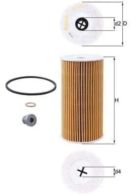 MAHLE OX 365 1D Yağ Filtresi 00K68031597AB uygun fiyat hızlı kargo
