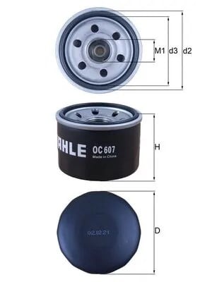MAHLE OC 607 Yağ Filtresi 1230A040 uygun fiyat hızlı kargo
