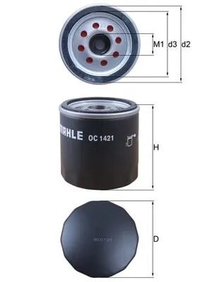 MAHLE OC 1421 Yağ Filtresi 12640445 uygun fiyat hızlı kargo