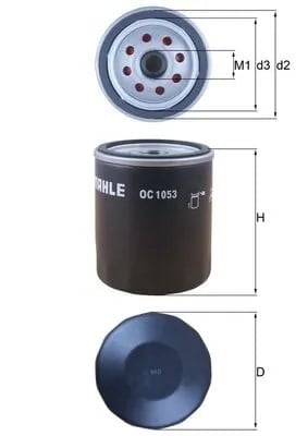 MAHLE OC 1053 Yağ Filtresi 03L115561 uygun fiyat hızlı kargo