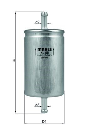 MAHLE KL60 Yakıt Filtresi 6N0201511A uygun fiyat hızlı kargo