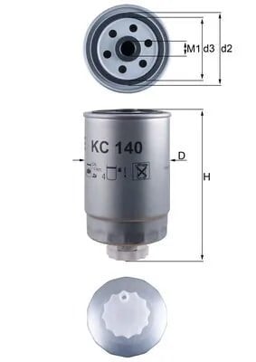 MAHLE KC 140 Yakıt Filtresi 0060816460 uygun fiyat hızlı kargo