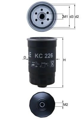 MAHLE KC 226 Yakıt Filtresi 319111H900 uygun fiyat hızlı kargo