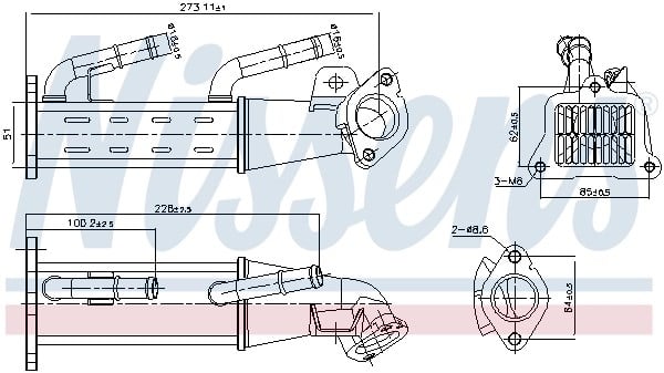 NISSENS 989404 EGR Soğutucu 1731741 uygun fiyat hızlı kargo