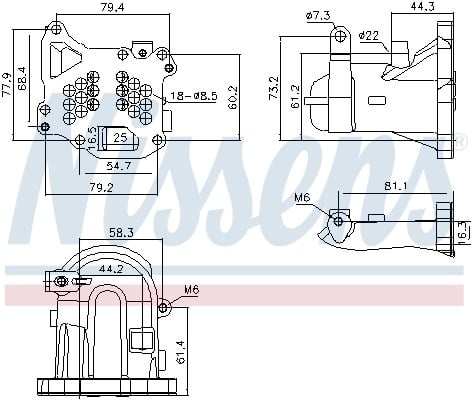 NISSENS 989313 EGR Soğutucu 1679828180 uygun fiyat hızlı kargo