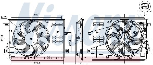 NISSENS 85973 Fan Motoru 3639412 uygun fiyat hızlı kargo