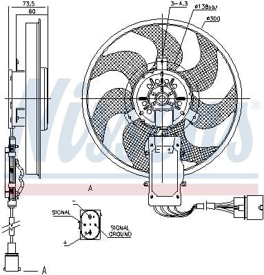 NISSENS 85730 Fan Motoru 7L0959455 uygun fiyat hızlı kargo