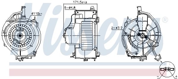 NISSENS 87478 Kalorifer Fan Motoru 4F0815020 uygun fiyat hızlı kargo