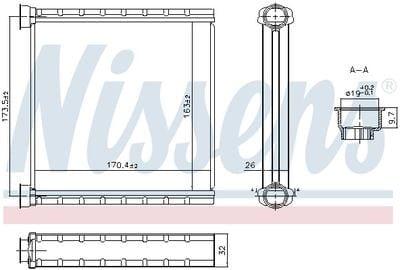 NISSENS 707278 Kalorifer Radyatörü 5WA819031 uygun fiyat hızlı kargo