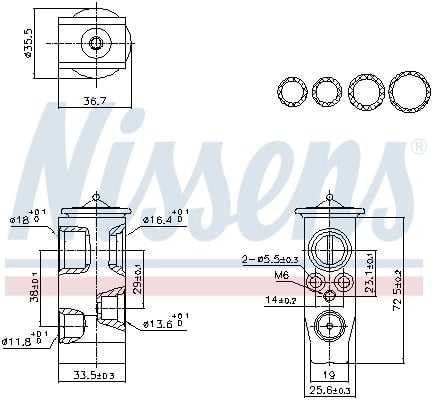 NISSENS 999452 Klima Genleşme Valfi 2Q0816679C uygun fiyat hızlı kargo