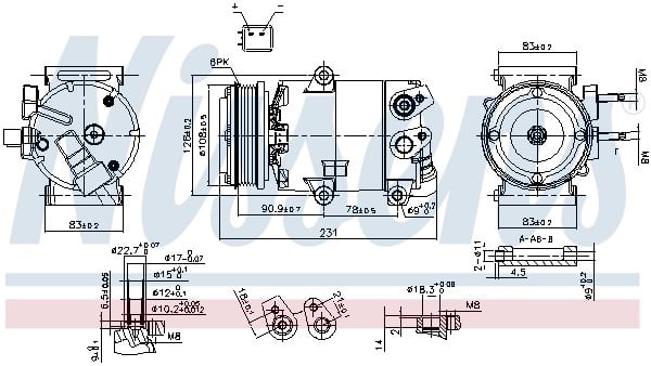 NISSENS 890588 Klima Kompresörü 1872151 uygun fiyat hızlı kargo