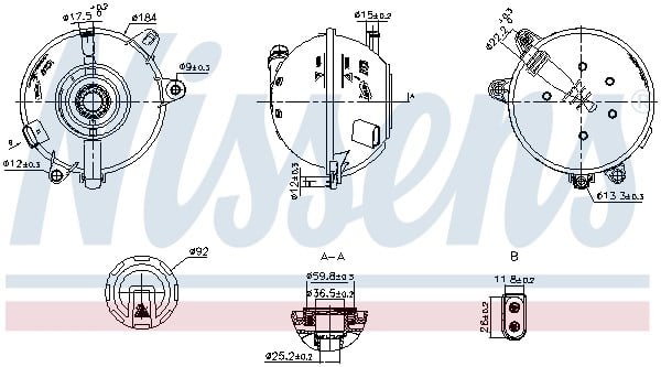 NISSENS 996324 Motor Su Deposu 80A121405AK uygun fiyat hızlı kargo
