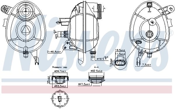 NISSENS 996201 Motor Su Deposu 2055000049 uygun fiyat hızlı kargo