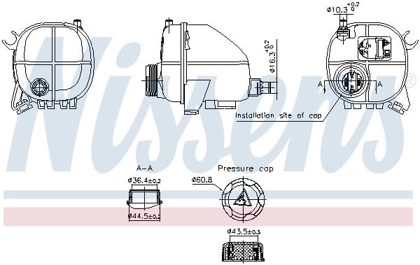 NISSENS 996357 Motor Su Deposu 17138610655 uygun fiyat hızlı kargo