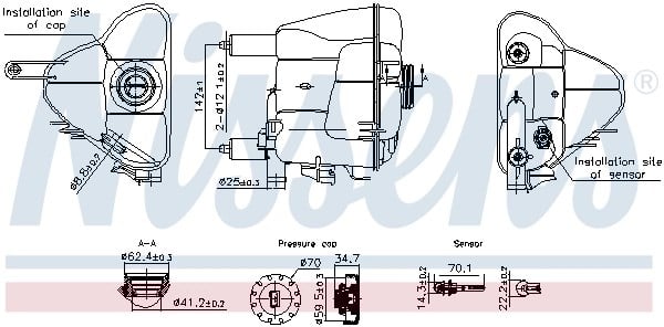 NISSENS 996191 Motor Su Deposu 1715000049 uygun fiyat hızlı kargo