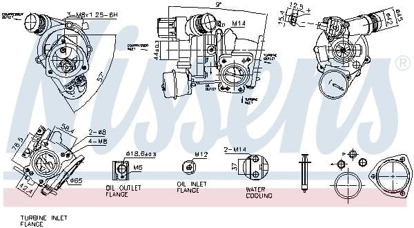 NISSENS 93557 Turbo 1647284380 uygun fiyat hızlı kargo