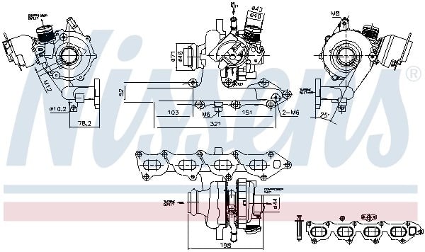 NISSENS 93470 Turbo 1613424680 uygun fiyat hızlı kargo