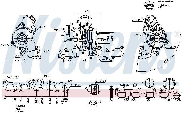 NISSENS 93547 Turbo 04L253019A uygun fiyat hızlı kargo
