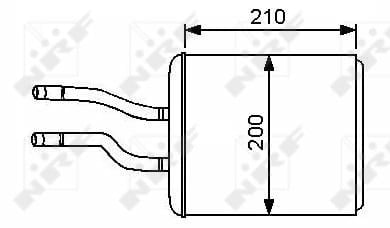 NRF 53244 Kalorifer Radyatörü 46799655 uygun fiyat hızlı kargo