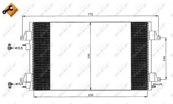 NRF 35760 Klima Radyatörü 8200332852 uygun fiyat hızlı kargo