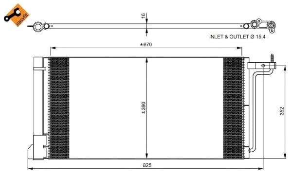 NRF 350051 Klima Radyatörü 1684204 uygun fiyat hızlı kargo