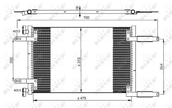 NRF 35493 Klima Radyatörü 46736891 uygun fiyat hızlı kargo