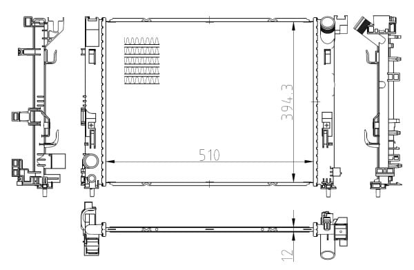 NRF 550038 Su Radyatörü 214105FA0A uygun fiyat hızlı kargo
