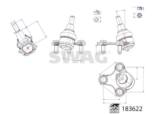 SWAG 33 10 9092 Rotil 5R3407365 uygun fiyat hızlı kargo