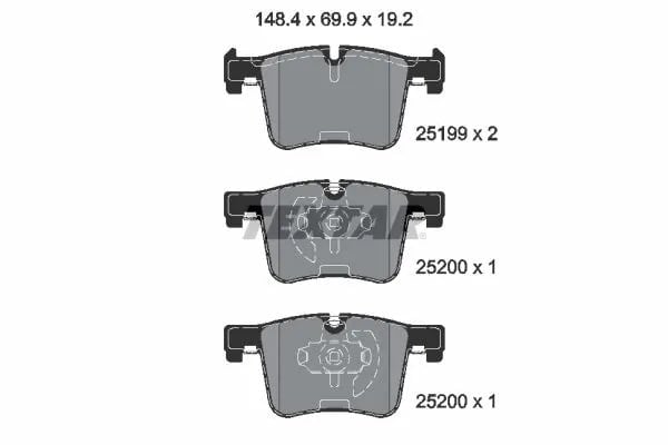 TEXTAR 2519901 Fren Balatası 2456867 uygun fiyat hızlı kargo