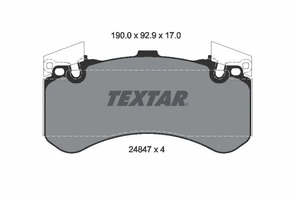 TEXTAR 2484701 Fren Balatası 4H0698151Q uygun fiyat hızlı kargo