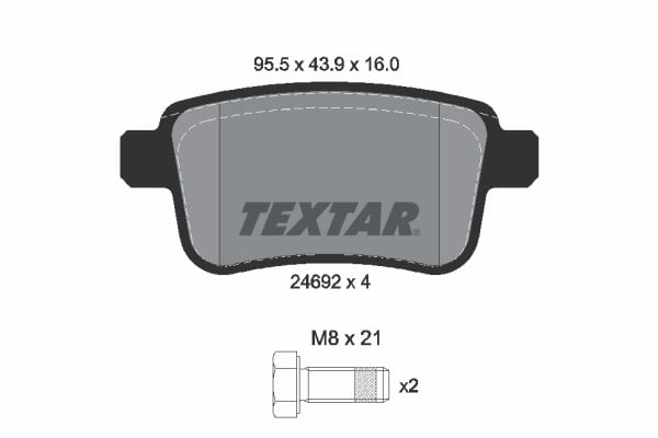 TEXTAR 2469204 Fren Balatası 4154210400 uygun fiyat hızlı kargo