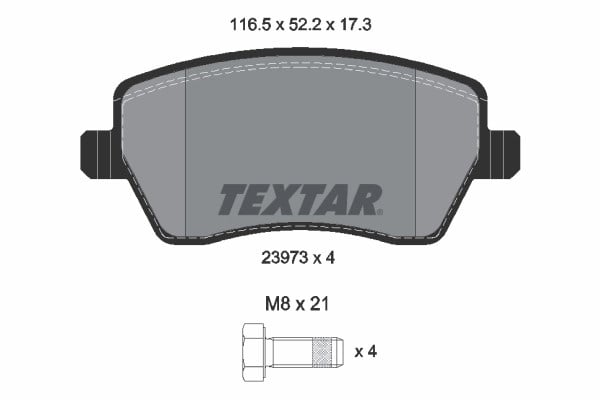 TEXTAR 2397301 Fren Balatası 4106000Q0K uygun fiyat hızlı kargo