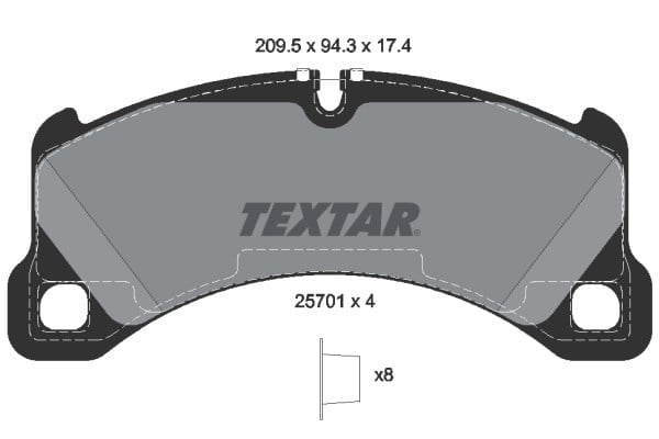 TEXTAR 2570101 Fren Balatası 7P5698151 uygun fiyat hızlı kargo