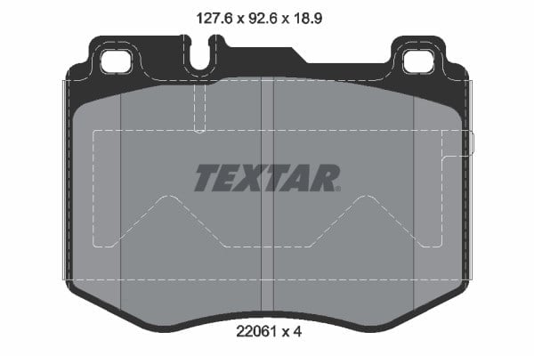 TEXTAR 2206101 Fren Balatası 0004206700 uygun fiyat hızlı kargo