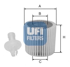 UFI 25 116 00 Yağ Filtresi 04152 40060 uygun fiyat hızlı kargo