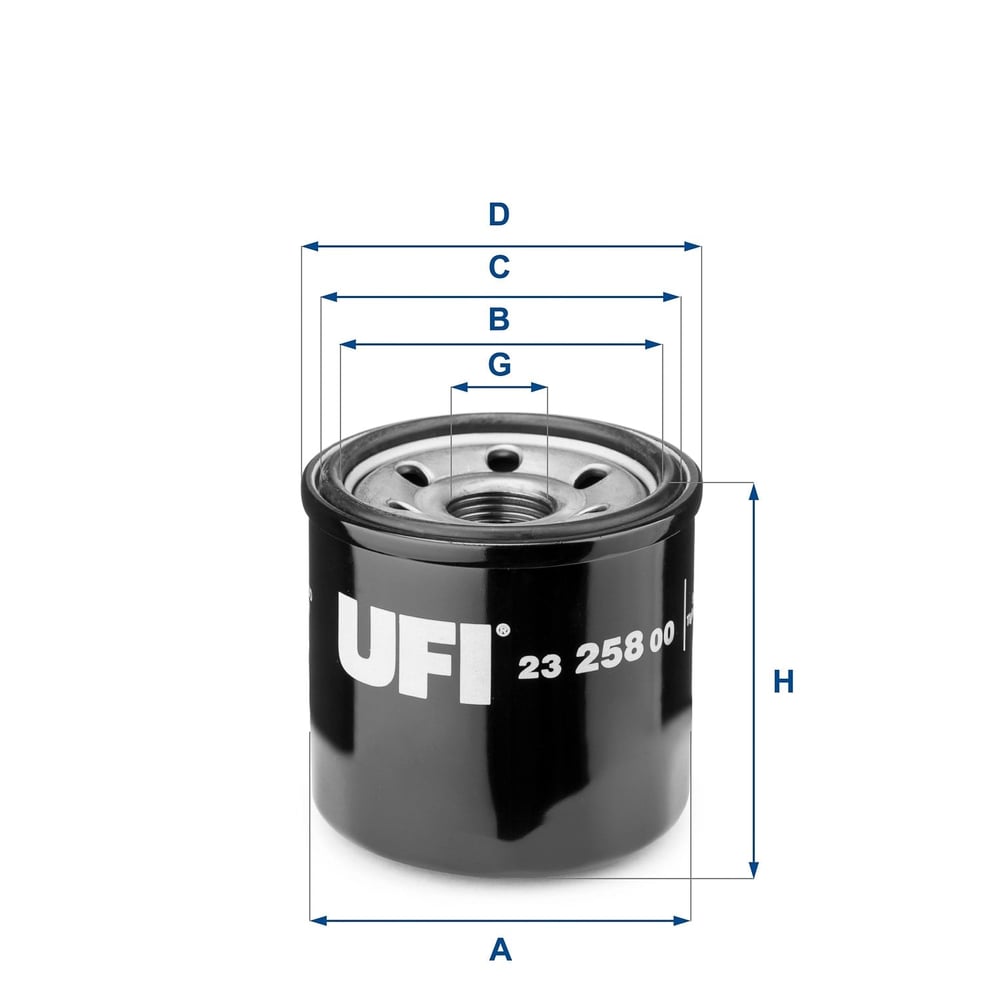 UFI 23 258 00 Yağ Filtresi 0B631 14 302 uygun fiyat hızlı kargo