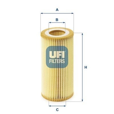 UFI 25 040 00 Yağ Filtresi 06D115562 uygun fiyat hızlı kargo