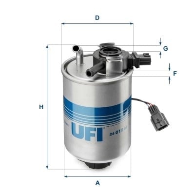 UFI 24 018 01 Yakıt Filtresi 16400 5X21A uygun fiyat hızlı kargo