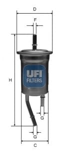 UFI 31 828 00 Yakıt Filtresi 0K30A 13 480 uygun fiyat hızlı kargo
