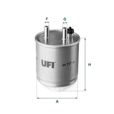 UFI 24 117 00 Yakıt Filtresi 164003978R uygun fiyat hızlı kargo