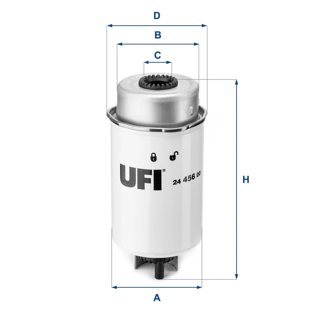 UFI 24 456 00 Yakıt Filtresi 1712985 uygun fiyat hızlı kargo