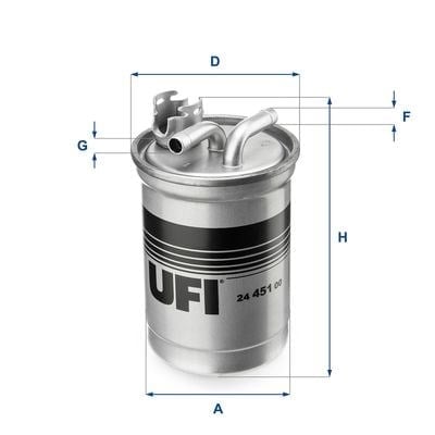 UFI 24 451 00 Yakıt Filtresi 8E0127401 uygun fiyat hızlı kargo
