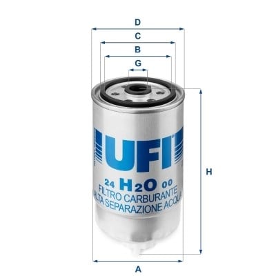 UFI 24H2O00 Yakıt Filtresi 0305DC0161N uygun fiyat hızlı kargo