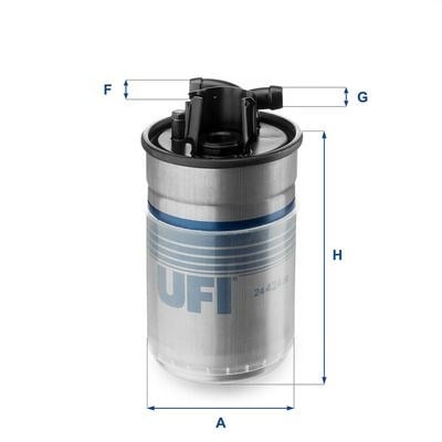 UFI 24 424 00 Yakıt Filtresi 057127435D uygun fiyat hızlı kargo