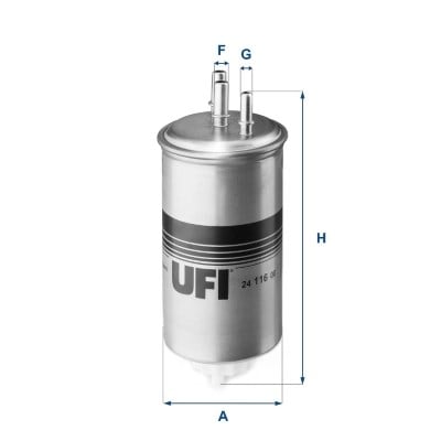 UFI 24 116 00 Yakıt Filtresi 164002137R uygun fiyat hızlı kargo