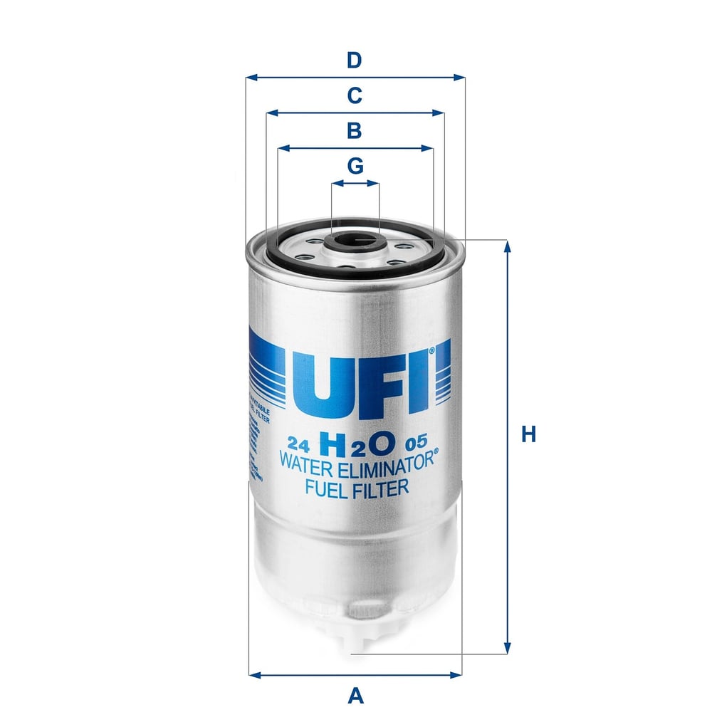 UFI 24 H2O 05 Yakıt Filtresi 1906 93 uygun fiyat hızlı kargo