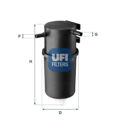 UFI 24 145 00 Yakıt Filtresi 2H0127401A uygun fiyat hızlı kargo
