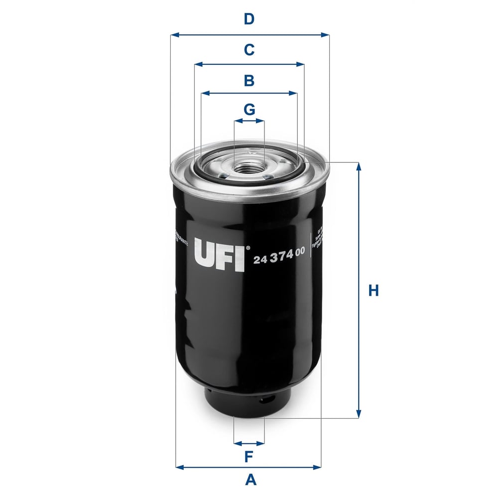 UFI 2437400 Yakıt Filtresi 1455829 uygun fiyat hızlı kargo